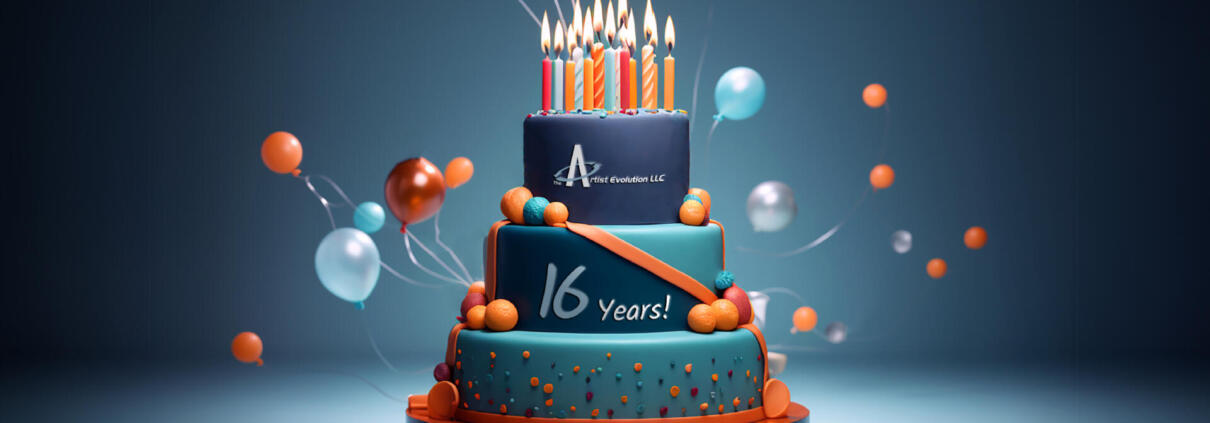 Celebrating 16 Years of Creativity and Success with The Artist Evolution!